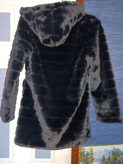 Faux Fur Womens Coat - Thumbnail 2