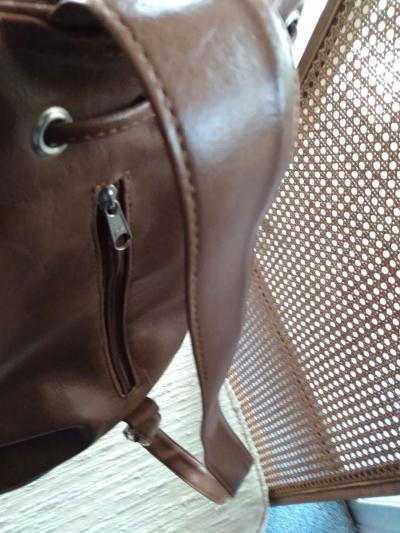 Leather Coach bag with over shoulder strap - Thumbnail 4