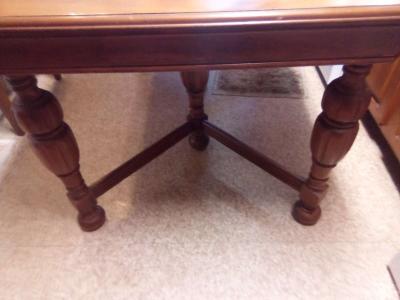 kitchen table set real Wood 5 chairs included - Thumbnail 3