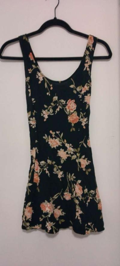 Forever 21 Black Floral Print Mini Dress - Los Angeles, California