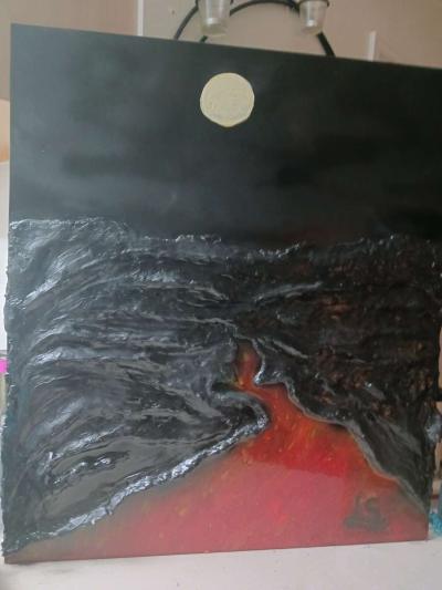 huge floor picture lava texture