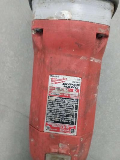 the Milwaukee heavy duty drill 12 perfect condition of work - Thumbnail 3