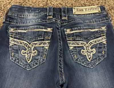 WOMENS ROCK REVIVAL EASY BOOT CUT JEANS - Thumbnail 3
