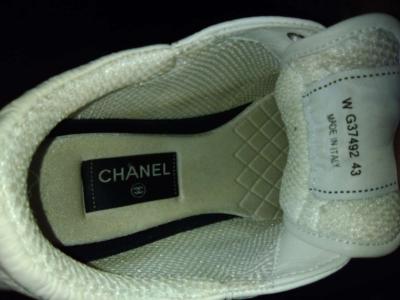 New Chanel Calfskin Mesh and Suede Calfskin White Shoes - Thumbnail 4