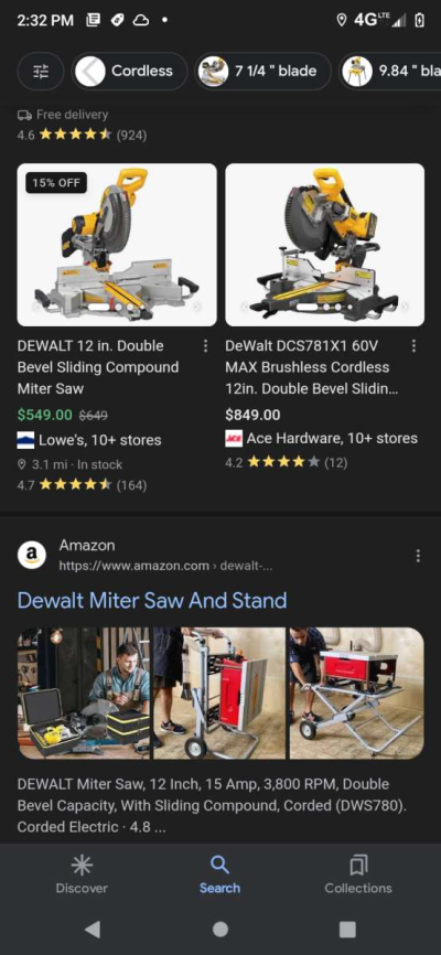 DeWalt Chop Saw And Miter Saw Combo - Thumbnail 3