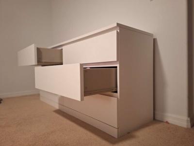 Dresser White 6 drawers - Thumbnail 2