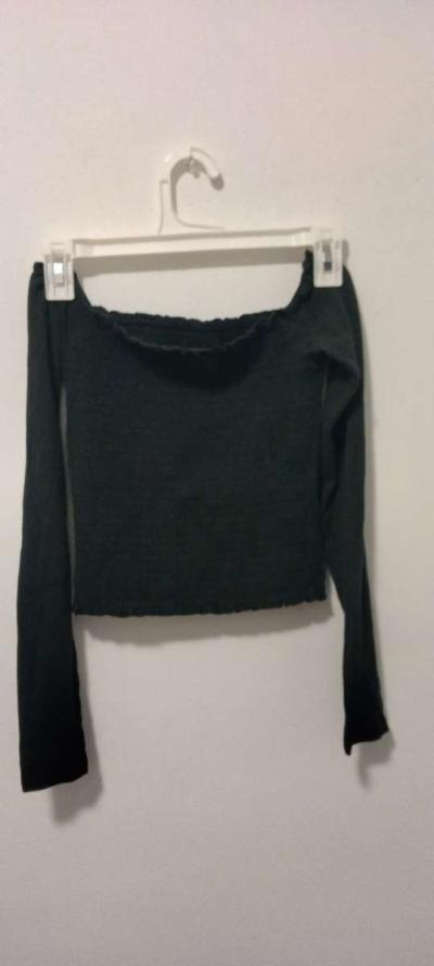 Hollister Cropped BoatNeck Long Sleeve Sweater - Los Angeles, California