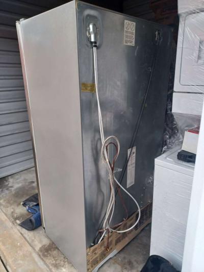 fridge washer dryer combo and fire place TV stand - Houston, Texas