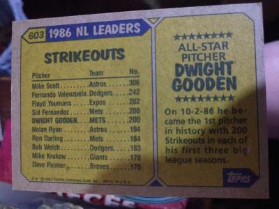 Dwight Gooden Baseball Card - Thumbnail 2