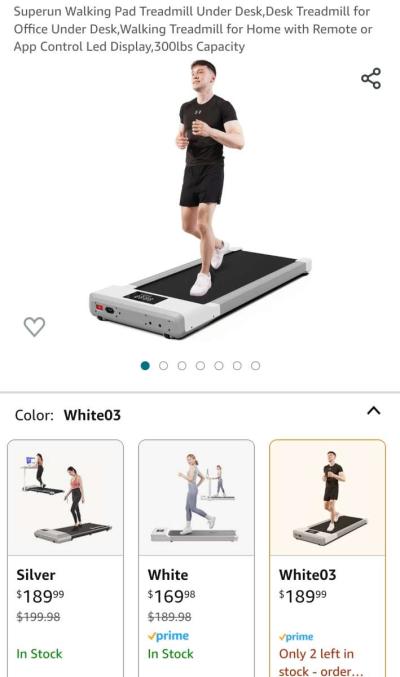 Under Desk Running Treadmill LIKE NEW - Thumbnail 3