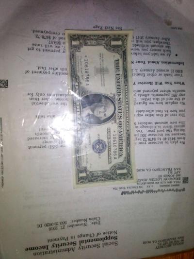 1935 1957 1957a 1 dollar silver certificate blue seal star - Thumbnail 3