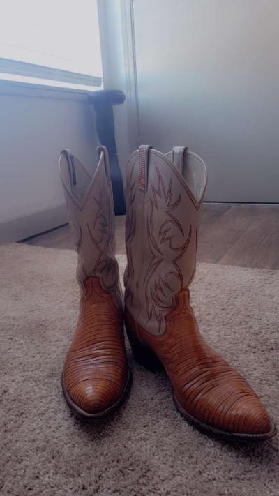 Real Italian Leather and Rattlesnake Boots - Thumbnail 2