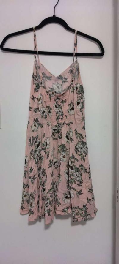 Cotton On Pink Floral Spaghetti Strap Dress - Thumbnail 3
