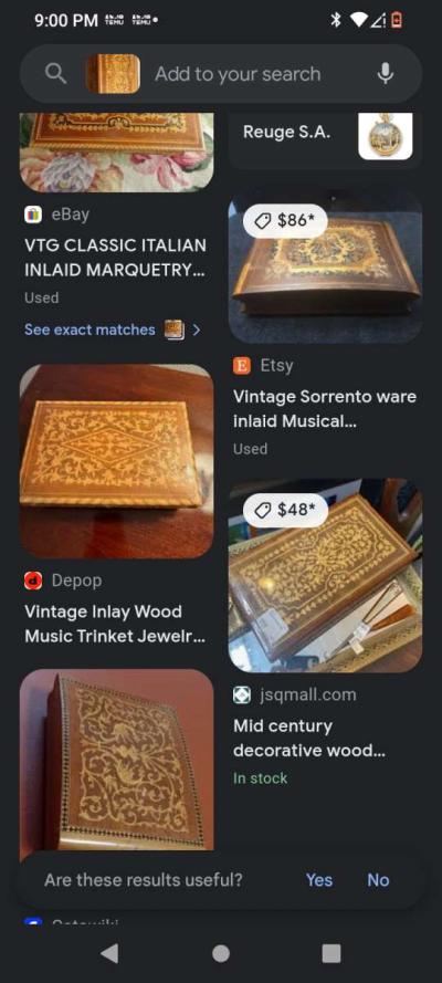 vintage jewelry box wood beautiful red velvet inside - Thumbnail 2