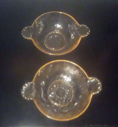 Rare Pink Depression Glass Individual Fruit Bowls - Thumbnail 2