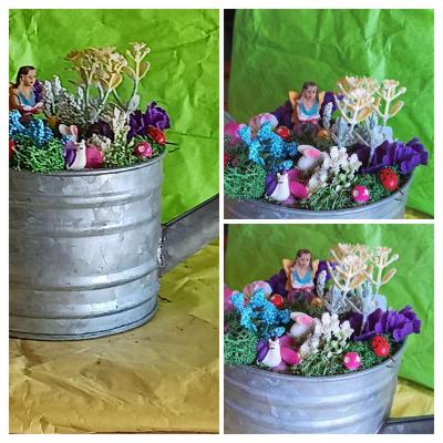 Watering can little fairy garden