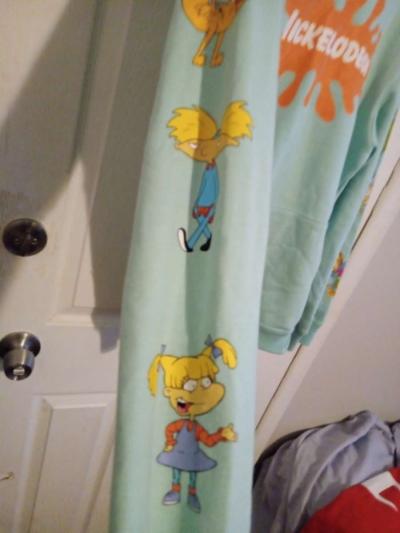 Mens Small Multicolored Nickelodeon Hoodie - Thumbnail 2