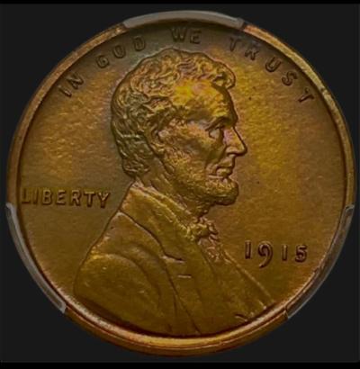 1915 Wheat penny PR60 Key Proof Only 1150 Minted - Thumbnail 3