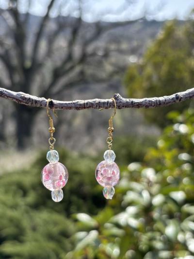 handmade glass beaded earrings - Tehachapi, California