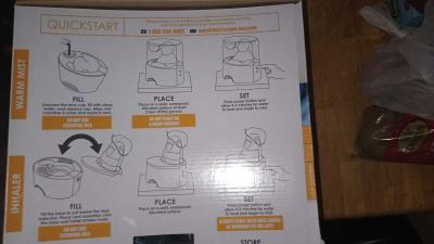 two in one warm mist humidifier and steam inhaler - Thumbnail 4