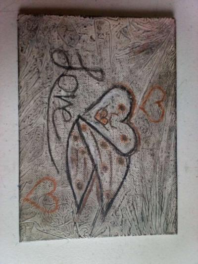 charcoal canvas drawing - Thumbnail 3