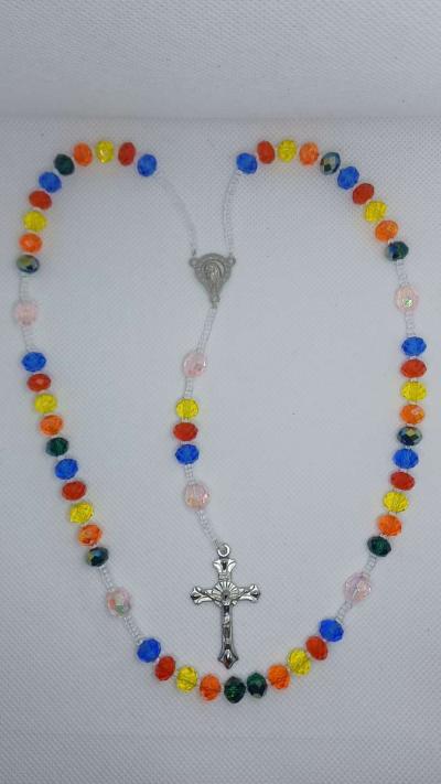 rainbow colors rosary - Thumbnail 3