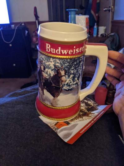 40th anniversary edition Budweiser stien - Thumbnail 3