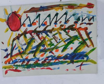 4 Mountain view Paintings