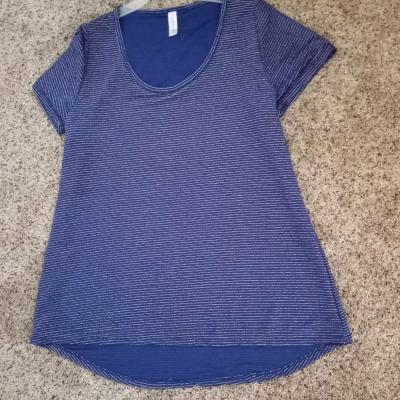 Navy Blue top with stripes - Thumbnail 4