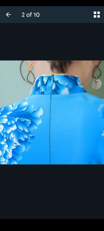 Blue Asain Womens Outfit - Thumbnail 5