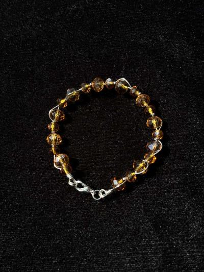 Handamde wire wrapped beaded bracelet - Tehachapi, California