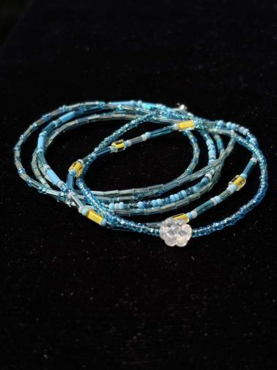 handmade set of 6 elastic bracelets - Thumbnail 2