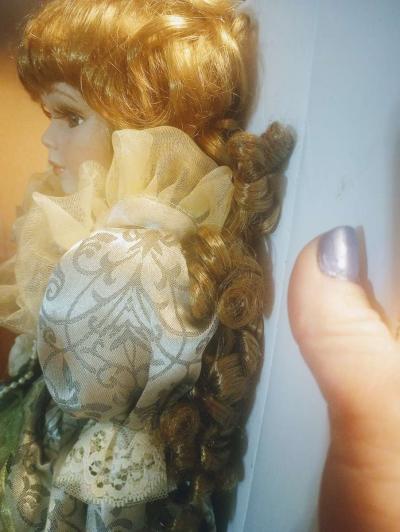 Sherry a Cathay Collection Porcelain Victorian Doll - Thumbnail 4