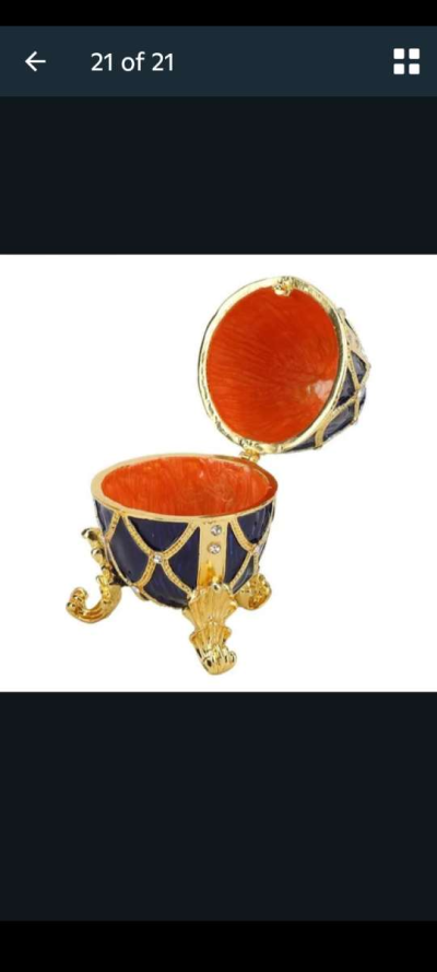 Decorative Egg Jewerly Boxes - Thumbnail 4