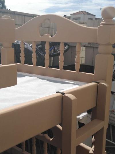 solid wood Bunk bed with box spring - Thumbnail 4