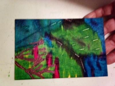 flat alcohol ink carved board - Thumbnail 3