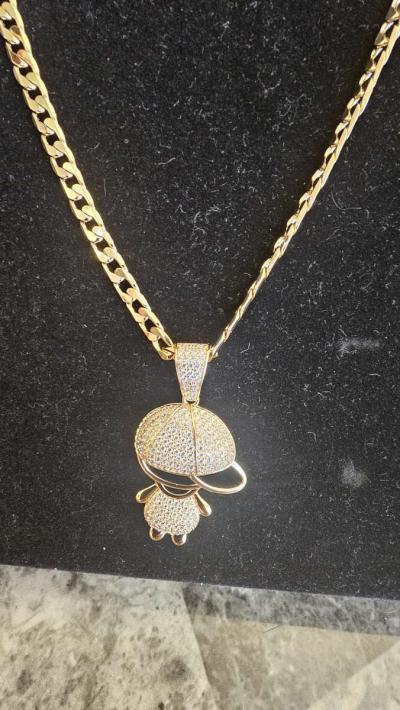 neckless with pedant 60 cm - Thumbnail 2