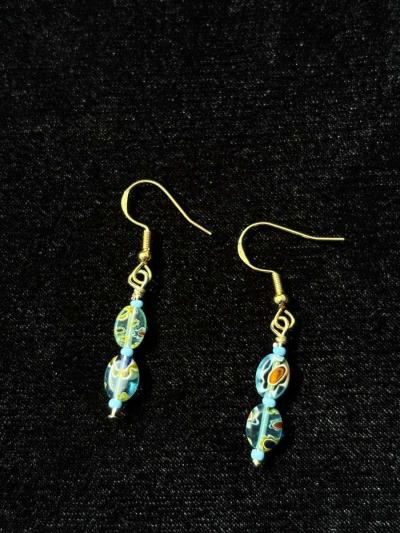 handmade glass bead earrings - Tehachapi, California