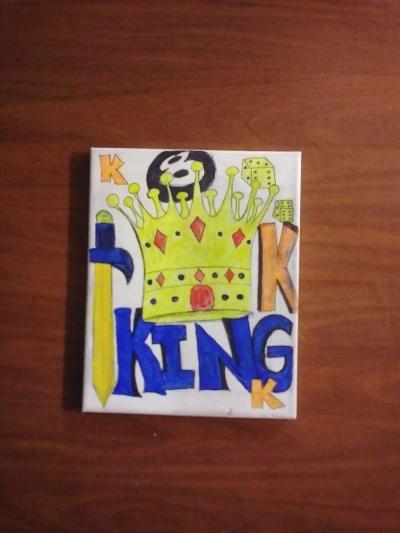 king  queen hand painted pictures - Thumbnail 3