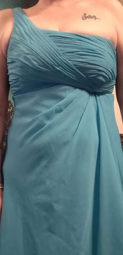 sz 12 Davids Bridal formal dress - Thumbnail 3