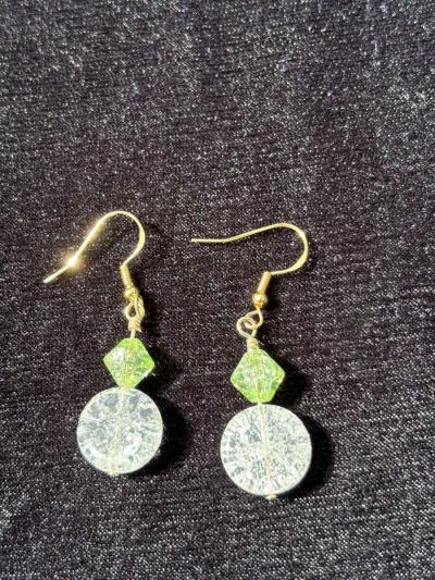 handmade glass beaded earrings - Thumbnail 5