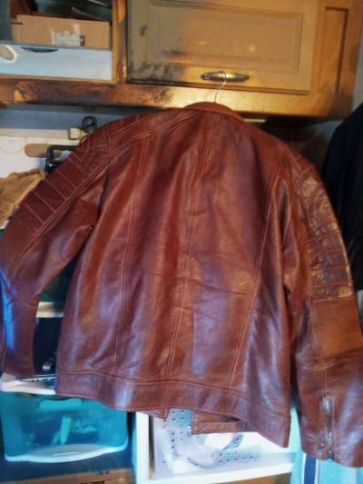 Mens vintage leather jacket - Thumbnail 2