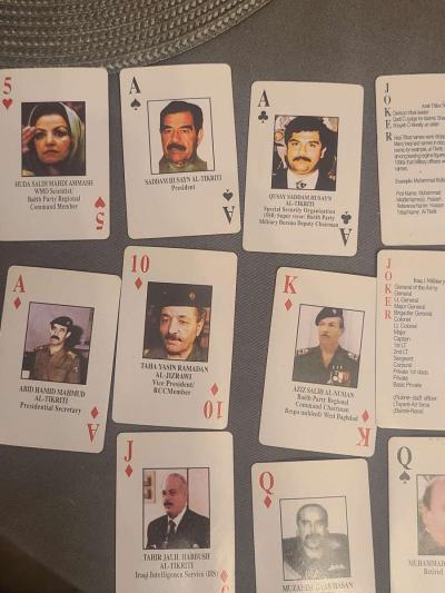 playing cards very rare new condition saddam Hussein - Thumbnail 4