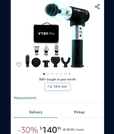 VYPE PRO MASSAGE GUN - Thumbnail 3