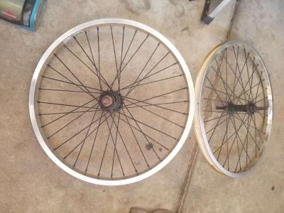 gold bmx rims