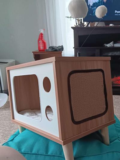 cat bed house toys and scratch pad - Thumbnail 2