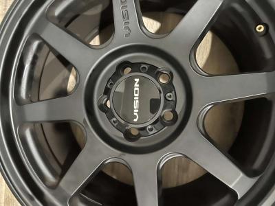 4 new identical matte black Vision rims - Thumbnail 3
