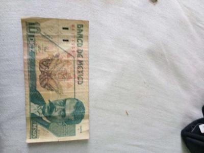 1996 mexican 10 dollar bill - Thumbnail 2