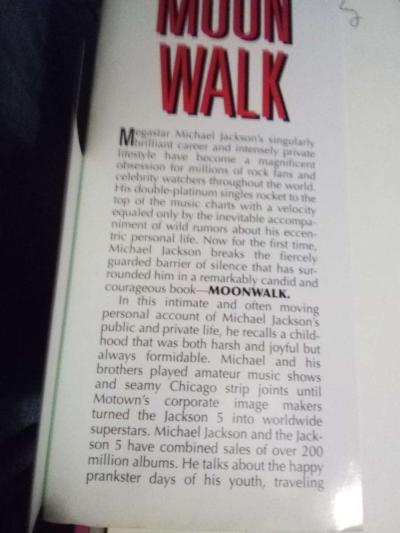 Michael Jackson Moon Walk autobiography book - Thumbnail 2