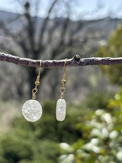 handmade glass bead earrings - Thumbnail 2